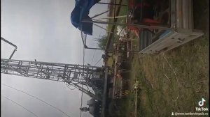 прострел пневмоснарядом скважины вышедшей из бурения, известняк