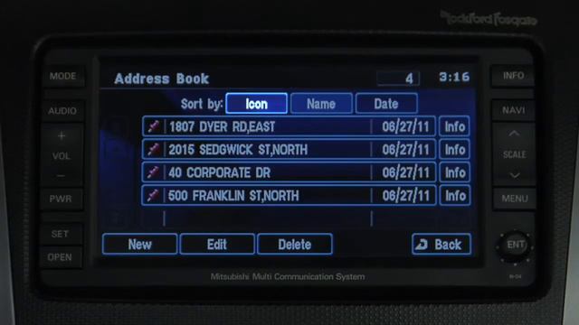 Mitsubishi How-To: HDD Navigation System - Setting a Destination Stored in the Address Book смотреть онлайн