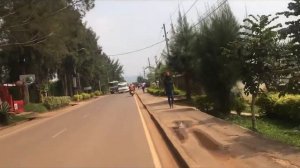 23: Kigali:  The day of Lockdown 18 Jan 2021. Riding bike in Kigali