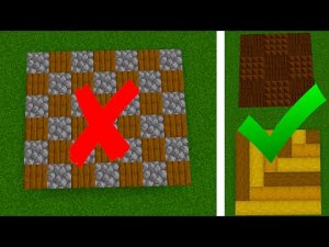 Как Построить Красивый Пол в Майнкрафт | Красивые Постройки в Майнкрафт