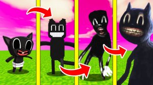 МУЛЬТЯШНЫЙ КОТ И ЕГО ЖИЗНЕННЫЙ ЦИКЛ В МАЙНКРАФТ ! КАК МЕНЯЛСЯ CARTOON CAT MINECRAFT ЭВОЛЮЦИЯ