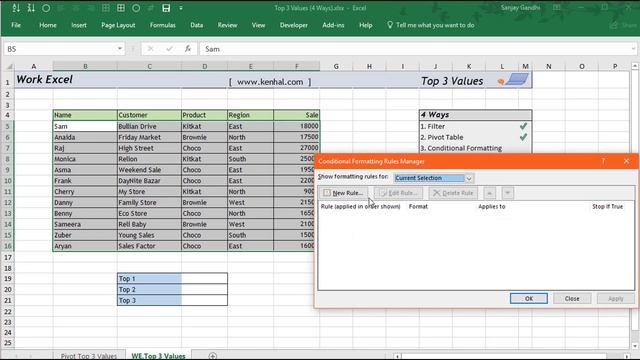Find Top 3 Values in Excel (4 Ways) - Work XL смотреть онлайн