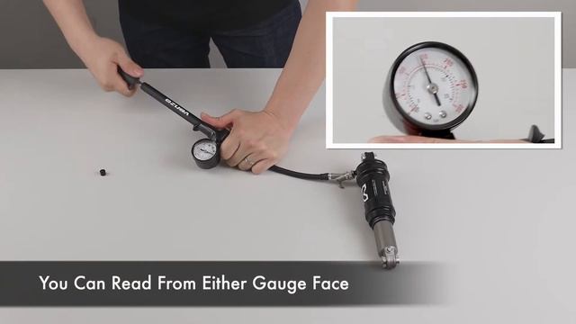 How to Use VENZO VZ-GS-02B Bike 300 PSI Face Gauge Fork Shock Suspension Air Mini Pump смотреть онлайн