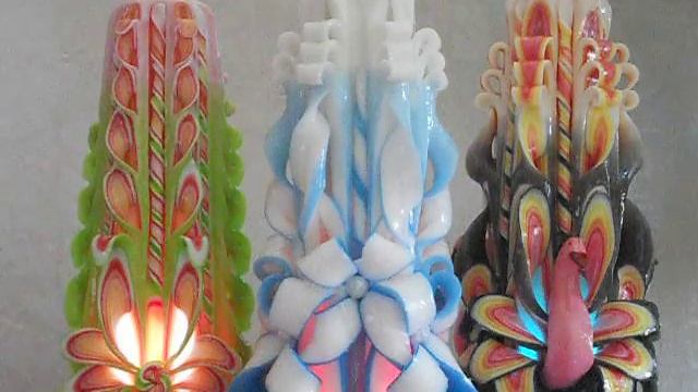 Резные свечи ручной работы с подсветкой смотреть онлайн