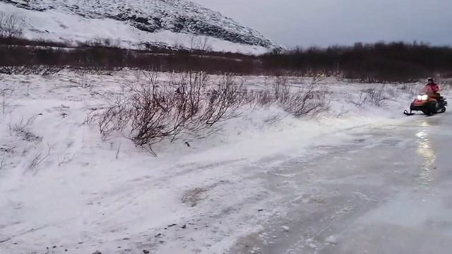 #tundrahous# самые красивые места Мурманской облости, поездка в горы на снегоходах смотреть онлайн