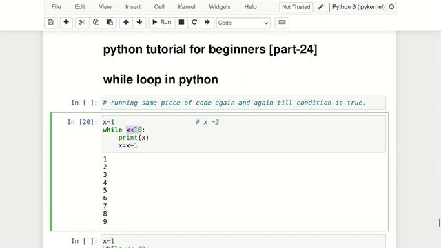 While Loop in Python for absolute beginners. смотреть онлайн