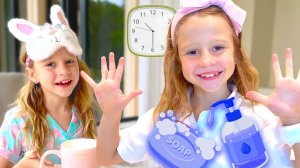 Настя и ее обычный школьный день с утренней рутиной.