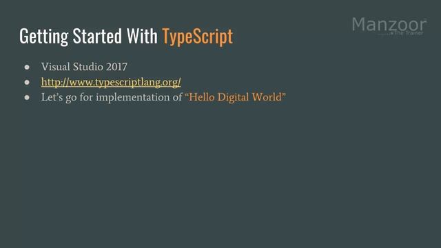 Getting Started With TypeScript (Learn TypeScript - 2)