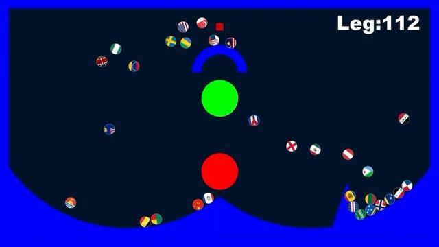 216 countries & 215 times eliminations marble race in Algodoo | Marble Factory смотреть онлайн