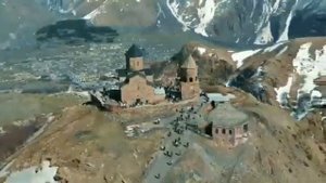 Грузия. Троицкая церковь (Гергети)