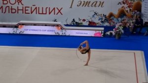 Анна Попова. 1 Этап Кубка Сильнейших. Обруч. 8 мая 2023 г. Финал. Дворец Ирины Винер.