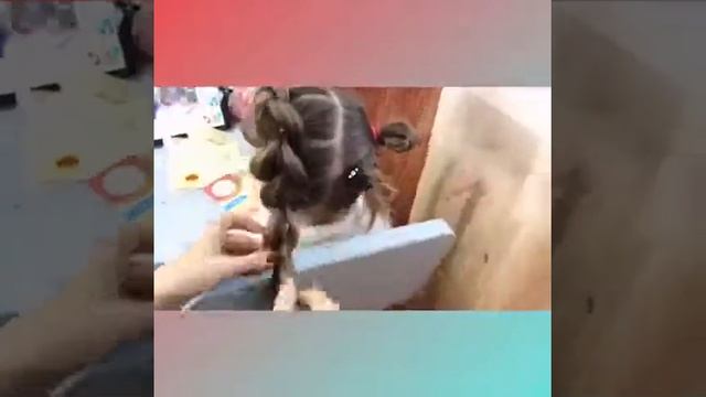 Шикарная причёска малышке на волосы средней длинны смотреть онлайн