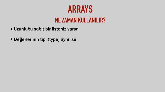Arrays - Diziler - Veri yapıları ve algoritmalar - Data Structures смотреть онлайн