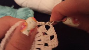 Салфетка крючком"Аврора"Crochet napkin "Aurora"