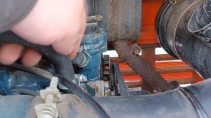 Установка электрокотла подогревателя Лунфей на тоактор Kubota L1-225