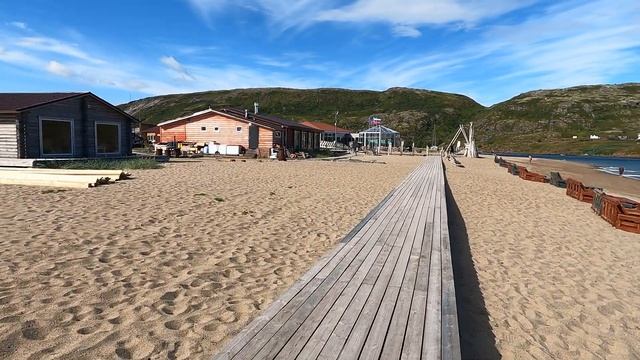 4k Пляж Баренцева моря. Териберка. Russian north.