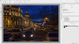 Adobe Camera Raw. Обработка вечерней фотографии города. (Евгений Карташов, Фото-Монстр)