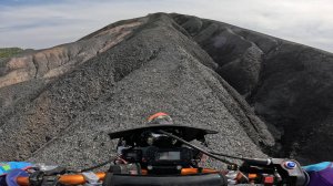 покатушки на питбайке, захал на террикон!!!