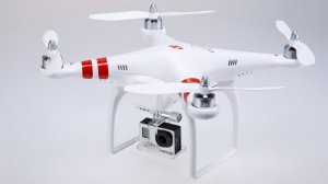 DJI Phantom с GoPro 3+ без стабилизации
