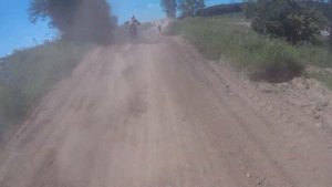 Соревнования по минимотокроссу PitBike Russia 4 этап 1заезд любители 17/14 1 часть