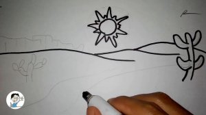 Wow... very easy to draw a desert for kids