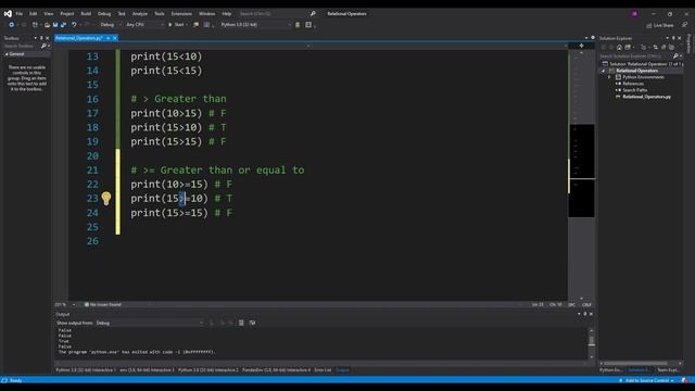 Python Tutorial - Relational Operators смотреть онлайн
