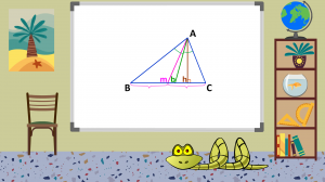 Построить треугольник по высоте, биссектрисе и медиане, исходящих из одной точки. Геометрия