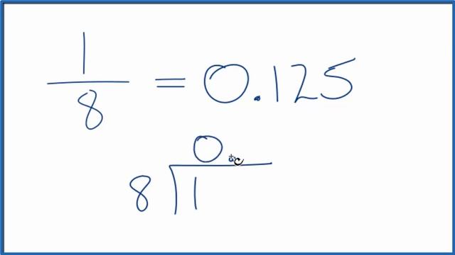 Write the 1/8 as a Decimal смотреть онлайн
