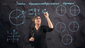 65_Знаки тригонометрических функций. 9 класс.