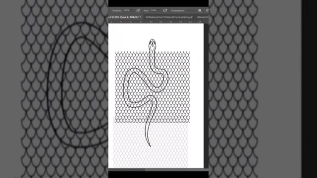 Эскиз змейки в ФШ смотреть онлайн