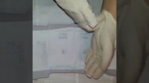 Алгоритм надевания и снятия стерильных перчаток