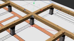 Основание обвязки первый ряд дом 7 х 9 метров