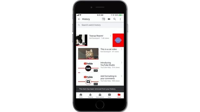View and delete your history on the YouTube iOS app смотреть онлайн