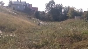 Тест питбайка Wels 125,езда по горке.