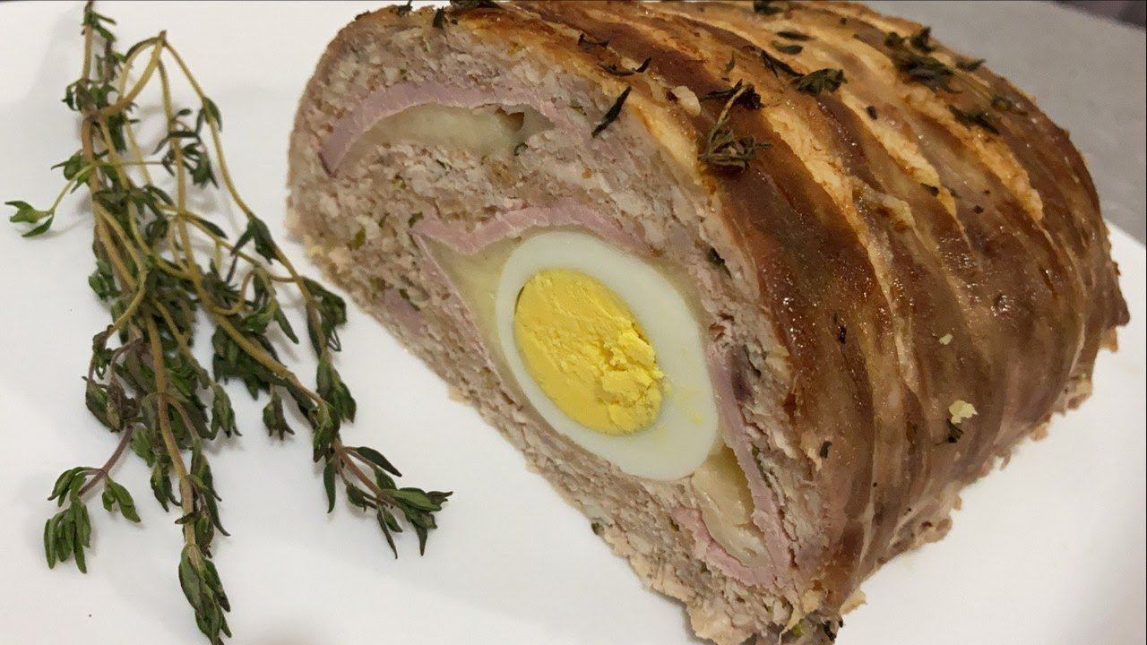 Мясной Рулет с Яйцом или Большая Котлета? Все равно очень вкусно! смотреть онлайн