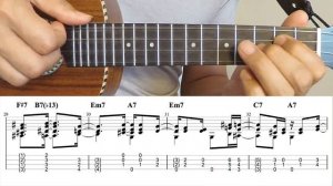 Agua De Beber  [Ukulele Fingerstyle] Play-Along with Tabs *PDF available