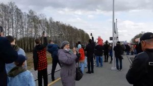 Станция Ржевский Мемориал. Прибытие первого поезда