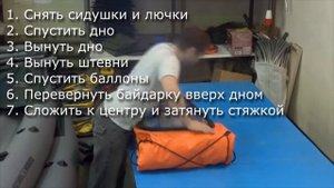 Инструкция по упаковке байдарки Хатанга в рюкзак