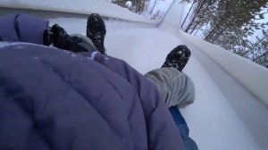 Боровские горки 2020, Тюмень, покатались на больших горках)