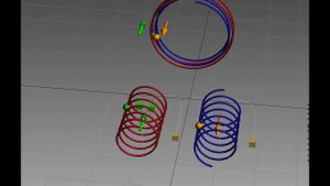В разные стороны намотаны катушки.
