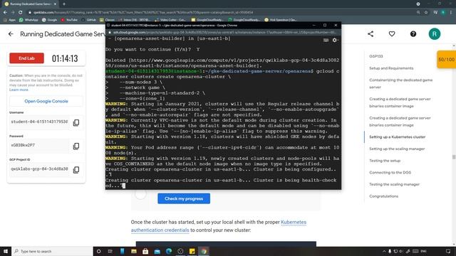 Running Dedicated Game Servers in Google Kubernetes Engine | Qwiklabs [GSP133] смотреть онлайн