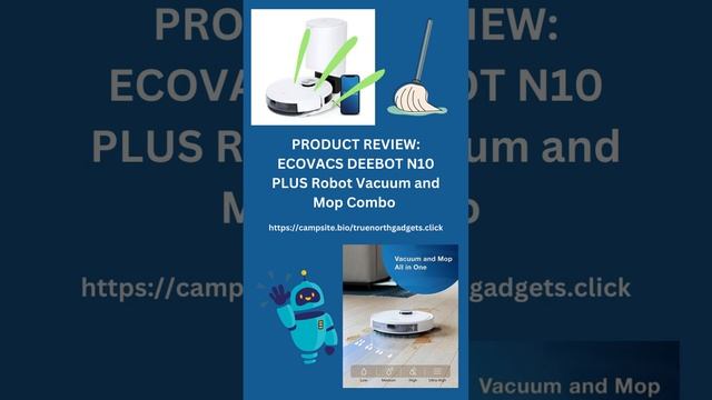 PRODUCT REVIEW: ECOVACS DEEBOT N10 PLUS #robot #vacuum & #mop  Combo #gadgets #amazon #productrevie