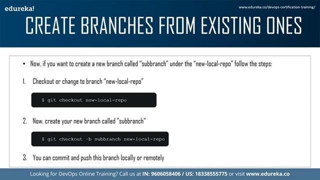 Git Branching | Git Tutorial | Git Commands for Beginners | DevOps Training | Edureka
