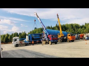 Негабарит на стройку новой скоростной трассы Казань-Екатеринбург.