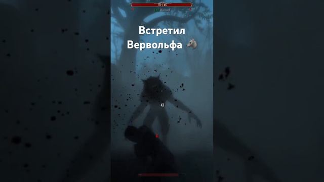 Встретил Вервольфа в Скайриме Skyrim! #skyrim #tesugames #стрим