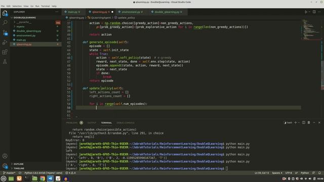 Reinforcement Learning - Lecture 17 (Double Q Learning & Maximization Bias ~Programming in Python) смотреть онлайн