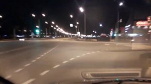 Ночной Сургут. Объездная. Сити Молл.