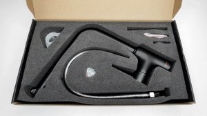 G4390-10 от Gappo. Черный смеситель для кухни с подключением фильтра чистой воды