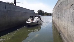 СПУСК КАТЕРА на воду