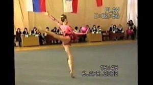 Художественная гимнастика. Упражнение с мячом